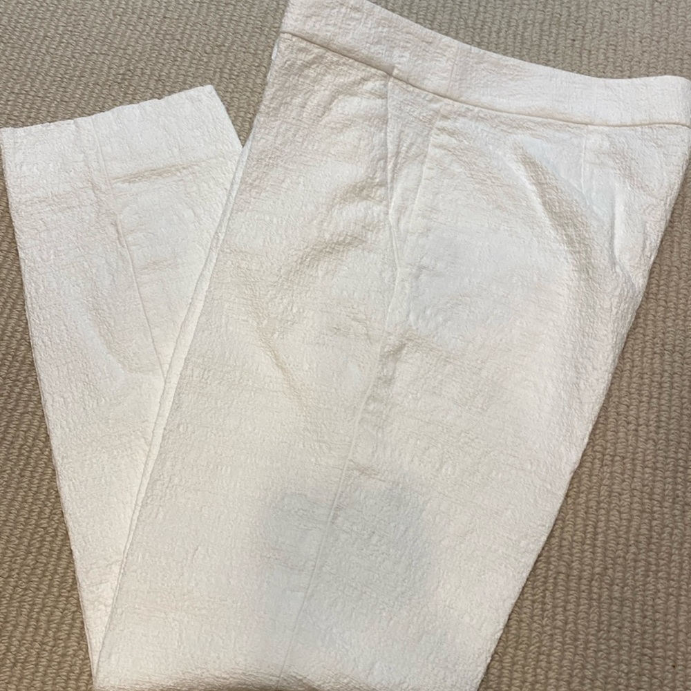 Diane von Furstenberg size 4 Chine white pants